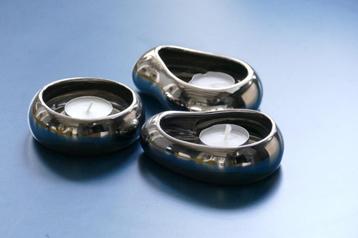 Waxinelichthouders – 3 stuks beschikbaar voor biedingen