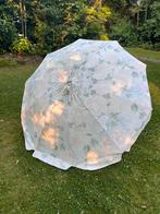 Vintage gebloemde parasol, Tuin en Terras, Parasols, Ophalen, Gebruikt, 2 tot 3 meter, Stokparasol
