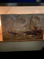 Schilderij naar Mesdag, gesigneerd, Ophalen of Verzenden