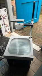 Overhead projector, Ophalen, Gebruikt