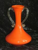 Empoli Italy Oranje Amphora Vaas, Antiek en Kunst, Ophalen