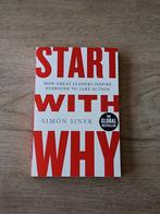 Boek: start with why, Simon Sinek, Ophalen of Verzenden, Zo goed als nieuw, Simon Sinek