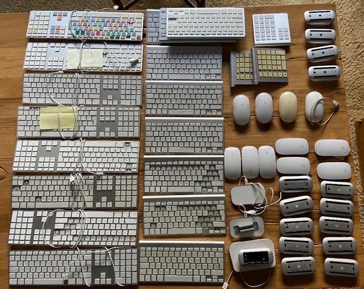 Partij Apple muizen en toetsenborden met probleem, Computers en Software, Toetsenborden, Niet werkend, Qwerty, Draadloos, Ophalen