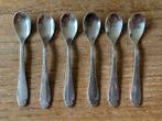6 Vintage verzilverde GN Gero 90 advocaat likeurlepeltjes, Antiek en Kunst, Antiek | Bestek, Ophalen of Verzenden