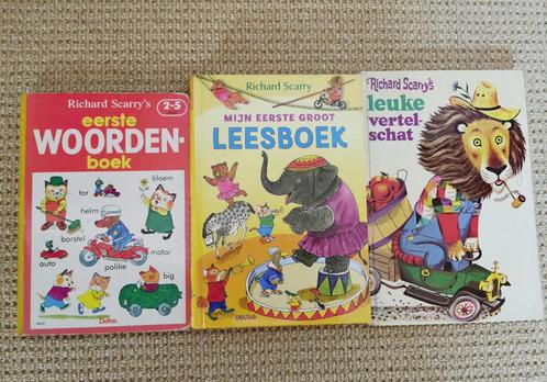 255 .. Richard Scarry - 3 stuks, Boeken, Kinderboeken | Jeugd | onder 10 jaar, Gelezen, Verzenden