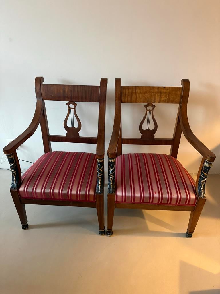 Empire Stijl Stoelen Duo, Antiek en Kunst, Ophalen