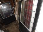 antieke  oude glas in lood deuren, Ophalen, Gebruikt, 80 tot 100 cm, Overige typen
