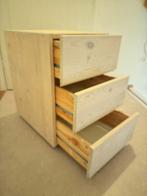 Vintage ivar ladekastje met wielen, Huis en Inrichting, Ophalen, Minder dan 50 cm, Gebruikt, 3 of 4 laden