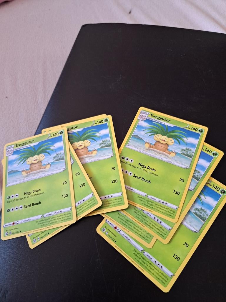 8x Exeggutor Pokemon Kaarten, Ophalen of Verzenden, Gebruikt, Meerdere kaarten