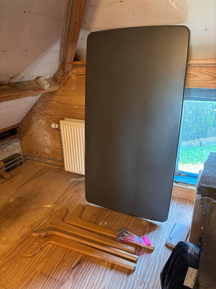 MADE Eetkamertafel met Bankjes, Huis en Inrichting, Tafels | Eettafels, Gebruikt, 50 tot 100 cm, 150 tot 200 cm, Rechthoekig, Overige houtsoorten