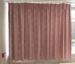 Te koop: 2 licht roze gordijnen met witte sterren, Ophalen, Gebruikt, Overige kleuren, 100 tot 150 cm