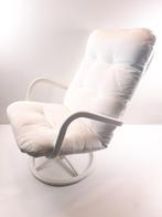 fauteuil... mooi vintage design, Huis en Inrichting, Stoelen, Gebruikt, Vintage, Metaal, Wit