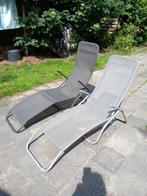 2 ligbedden, zonnestoelen., Tuin en Terras, Ophalen, Zo goed als nieuw, Aluminium