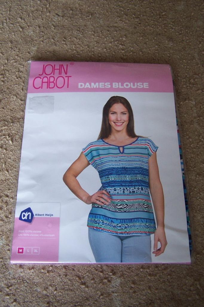 T-shirt / top dames -- maat M / 38 -- John Cabot (nieuw!), Kleding | Dames, T-shirts, Nieuw, Maat 38/40 (M), Blauw, Korte mouw