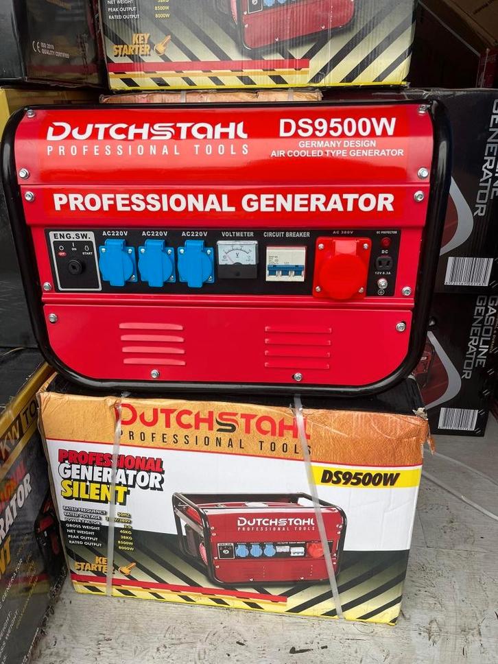 Aggregaat Dutchsthol P9500 Nieuw voor €199,50 trekstart, Doe-het-zelf en Verbouw, Aggregaten, Nieuw, Benzine, Minder dan 5 kVA