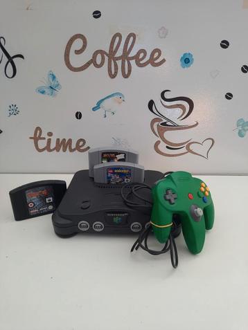 Nintendo 64 met 3 spellen beschikbaar voor biedingen
