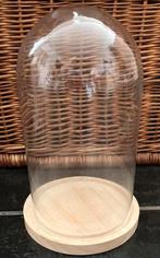 Stolp van glas om beeld in te plaatsen,33 cm hoog, Ophalen of Verzenden