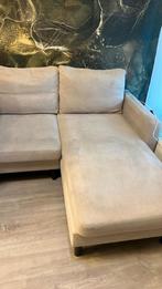 Hoekbang Beige, Ophalen, Gebruikt, Driepersoons, 75 tot 100 cm