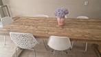 Steigerhouten kloostertafel, Huis en Inrichting, Tafels | Eettafels, Ophalen, Zo goed als nieuw, Vijf personen of meer, Rechthoekig