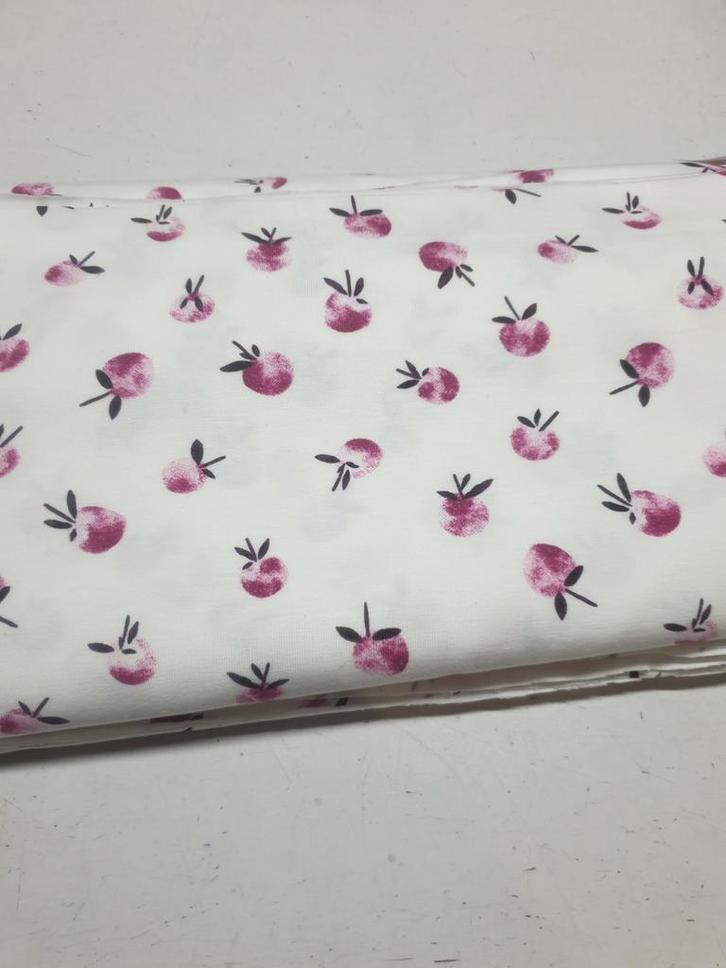 Tricot qjutie appel roze (139), Hobby en Vrije tijd, Stoffen en Lappen, Nieuw, Katoen, 120 cm of meer, 30 tot 200 cm, Roze, Ophalen of Verzenden