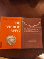 Twee boeken van P.D. Ouspensky: De Vierde Weg & Op zoek, Gelezen, Achtergrond en Informatie, Spiritualiteit algemeen, Ophalen of Verzenden