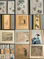 Verzameling 9 Chinese japanse kunst werken art, Ophalen