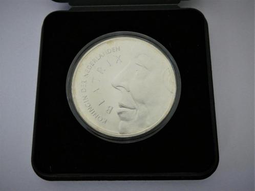 50 Gulden munt Zilveren huwelijk Beatrix en Claus, Postzegels en Munten, Munten | Nederland, Losse munt, 50 gulden, Koningin Beatrix