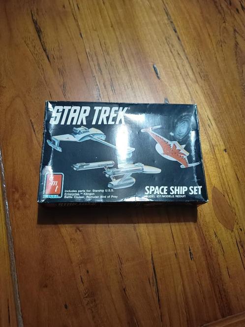 Star Trek Space Ship Set, AMT 6677, model kit, bouwpakket, Hobby en Vrije tijd, Modelbouw | Overige, Zo goed als nieuw, 1:144 of kleiner
