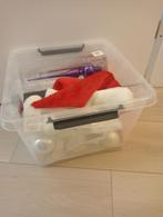 Set kerst ballen glas zilver wit lampjes kleur piek disney, Ophalen, Gebruikt