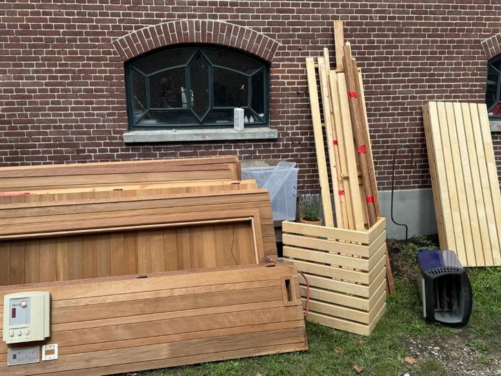 Chaleur Houten sauna – demontabel & compleet – zelf monteren, Sport en Fitness, Sauna, Gebruikt, Complete sauna, Fins of Traditioneel