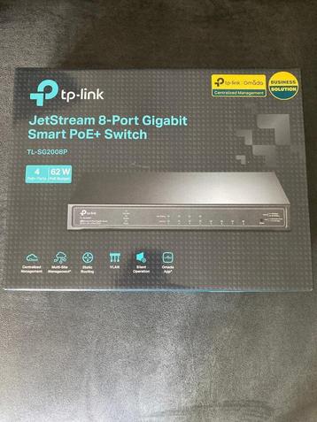 TP-Link 8-Port Gigabit Smart PoE+ Switch (SG2008P) beschikbaar voor biedingen
