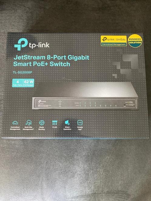 TP-Link 8-Port Gigabit Smart PoE+ Switch (SG2008P), Computers en Software, Netwerk switches, Zo goed als nieuw, Ophalen of Verzenden