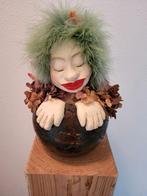 POPPE-HOOFD IN VAAS, beeld, keramiek, Verzamelen, Beelden en Beeldjes, Ophalen, Nieuw, Fantasy