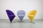 Vitra Cone stoelen, Blauw, Drie, Metaal, Zo goed als nieuw