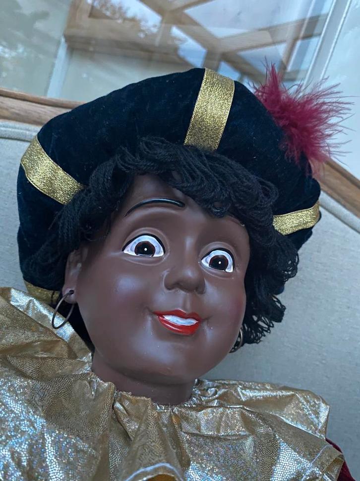 Grootste V&D Zwarte Piet - 110 cm!, Diversen, Sinterklaas, Zo goed als nieuw, Ophalen of Verzenden