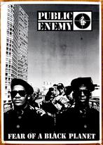 Public Enemy. Promo Poster Fear of a Black Planet. 1990, Ophalen of Verzenden, Zo goed als nieuw, Poster, Artwork of Schilderij