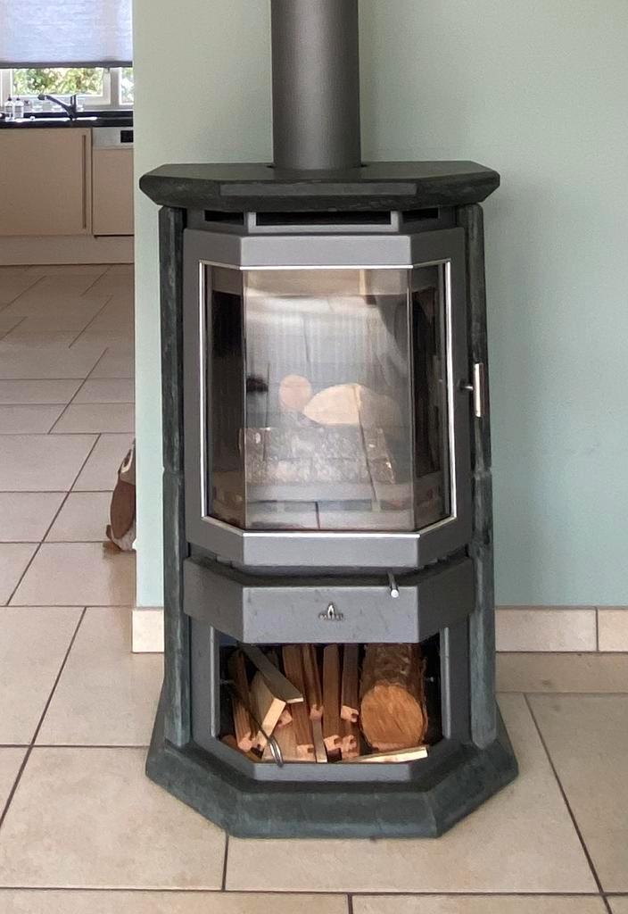 Prachtige Speksteen houtkachel Barbas, Huis en Inrichting, Kachels, Zo goed als nieuw, Vrijstaand, Houtkachel, Hout, Ophalen of Verzenden