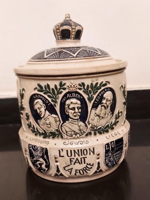 Vintage stenen pot, Belgisch koningshuis, provincies, Verzamelen, Koninklijk Huis en Royalty, Gebruikt, Overige typen, Buitenland