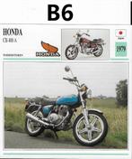 Ma1057 motorkaart honda cb 400 a ( 1979 ), Ophalen of Verzenden, Zo goed als nieuw, Motoren