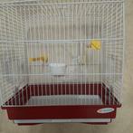Ferplast Rekord 4 vogelkooi Wit/Bordeau Br.32xH.35xD.24 cm, Ophalen of Verzenden, Zo goed als nieuw, Metaal, Vogelkooi
