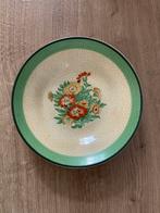A4145 booths mini schaaltje bordje bloemen en groene rand, Antiek en Kunst, Ophalen of Verzenden