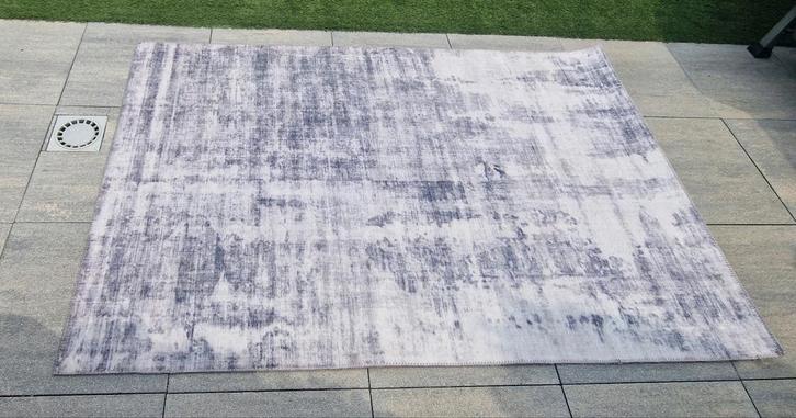 Vloerkleed grijs 160 cm x 230 cm modern, Huis en Inrichting, Stoffering | Tapijten en Kleden, Gebruikt, 150 tot 200 cm, 200 cm of meer