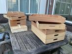 Nog Twee houten bakjes zonder vakjes 60 lang/40 breed., Ophalen of Verzenden, Gebruikt, Minder dan 35 cm