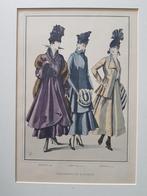 Twee vintage gravure van damesmode, ca. 1916, Ophalen of Verzenden