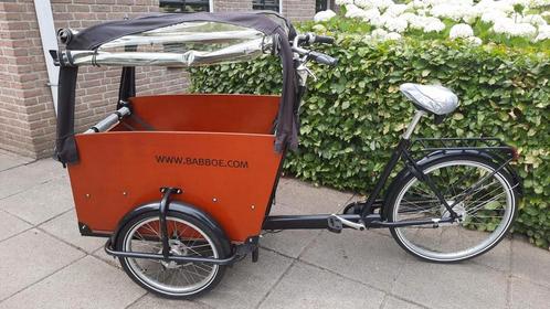 Bakfiets Babboe Big (gecheckt incl. Certificaat), Fietsen en Brommers, Fietsen | Bakfietsen, Gebruikt, 4 kinderen of meer, Huif