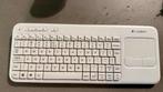 Logitech K400r draadloos toetsenbord met touchpad, Gebruikt, Verzenden, Logitech, Draadloos