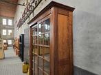 XL Antieke Vitrine Kast Grenen | Vintage Grote Vitrinekast, Antiek en Kunst, Antiek | Meubels | Kasten, Ophalen of Verzenden