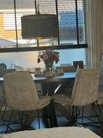 8 mooie eetstoelen Milou van Haco, Huis en Inrichting, Stoelen, Ophalen, Zo goed als nieuw, Vijf, Zes of meer stoelen, Stof