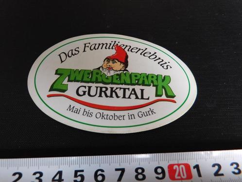 sticker Oostenrijk Zwergenpark Gurktal Das Familienerlebnis, Verzamelen, Stickers, Zo goed als nieuw, Bedrijf of Vereniging, Ophalen