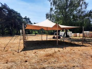 Nieuwe Stretchtent 8 x 12 m / Professionele kwaliteit /Taupe